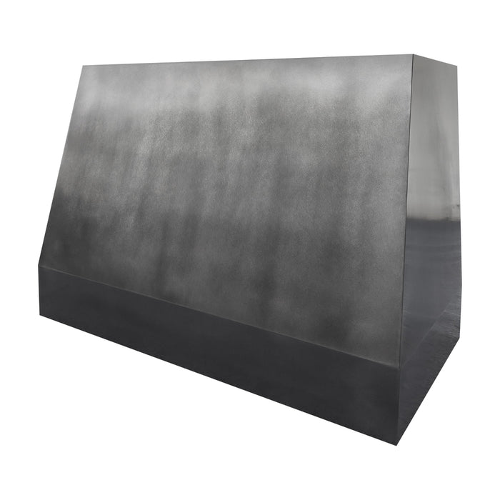 antique zinc range hood taper design at RangeHoodMaster