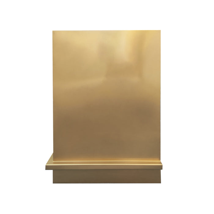 RHM Transitional Kitchen Minimalist Brass Box Range Hood SH5-BM02