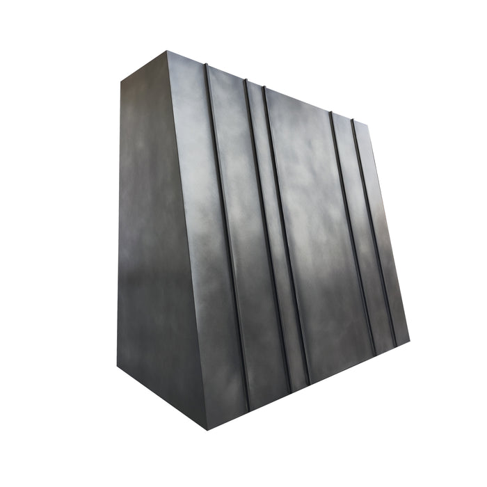 RHM Vintage Zinc Range Hood with Custom Raised Ribs ZH11-VL5