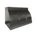 Custom barrel shape zinc kitchen range hood with decorative straps handmade at rangehoodmaster