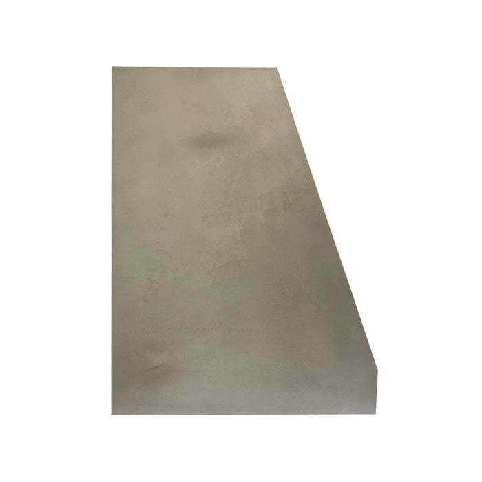 RHM Zinc Range Hood Custom Cement Gray Color with Brass ZH11-B2S1