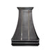 Antique Gray Stainless Steel range hood with smooth curved silhouette for residential kitchens