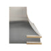 Custom Stainless Steel Slope Range Hood with Adjustable Brass Trim Straps for Luxury Family Kitchens