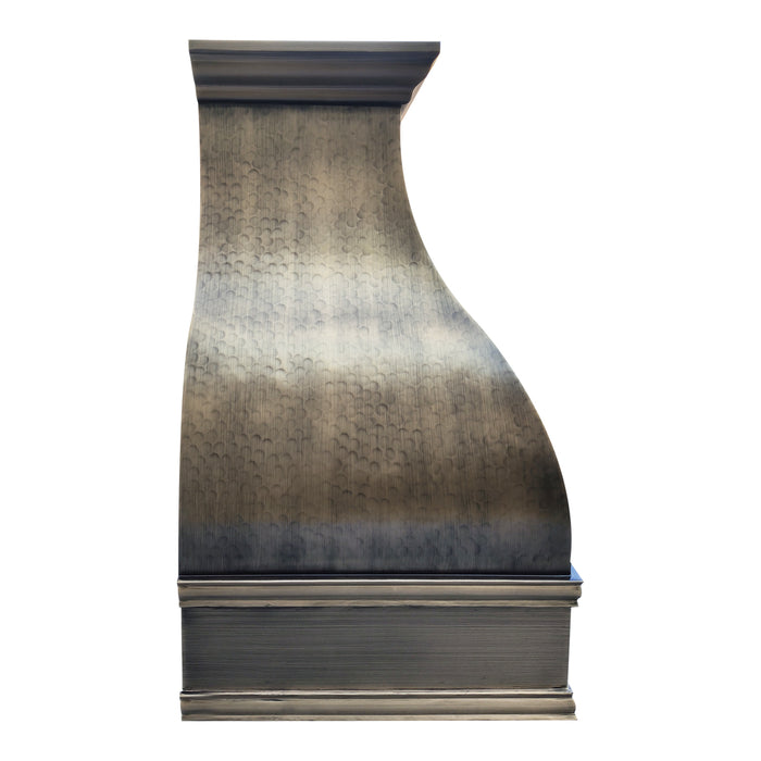 antique brass range hood