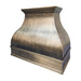 hand-hammered brass range hood