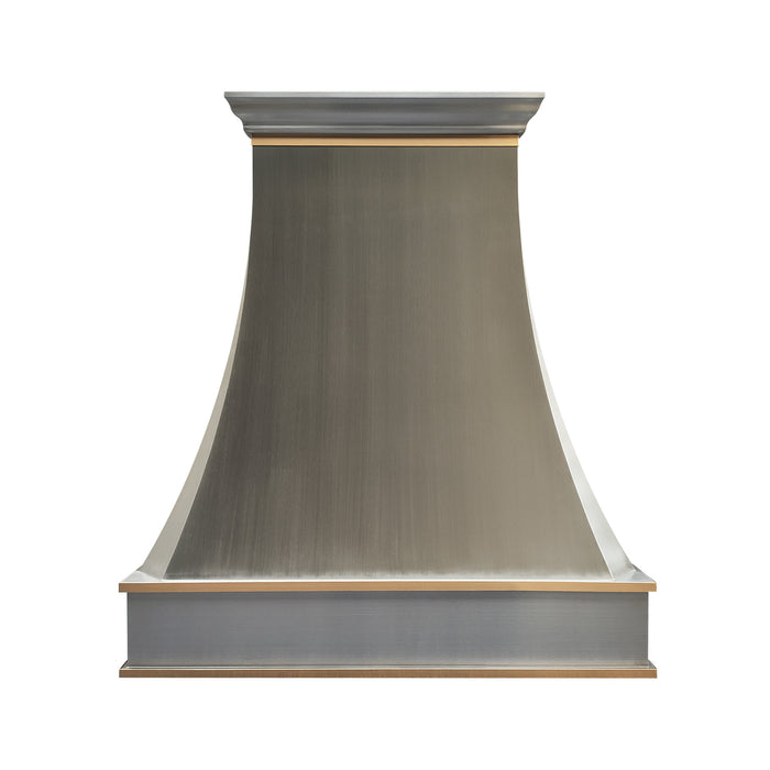 RHM silver stainless steel range hood for kitchen