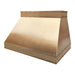 Rangehoodmaster brushed brass range hood with strap & rivets