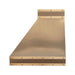 Rangehoodmaster brushed brass range hood with strap & rivets