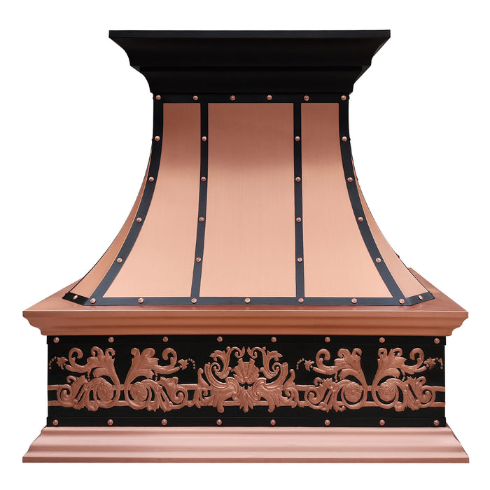 rangehoodmaster copper range hood with apron