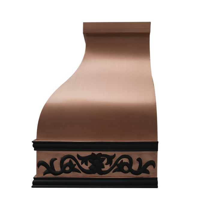 rangehoodmaster copper range hood with apron
