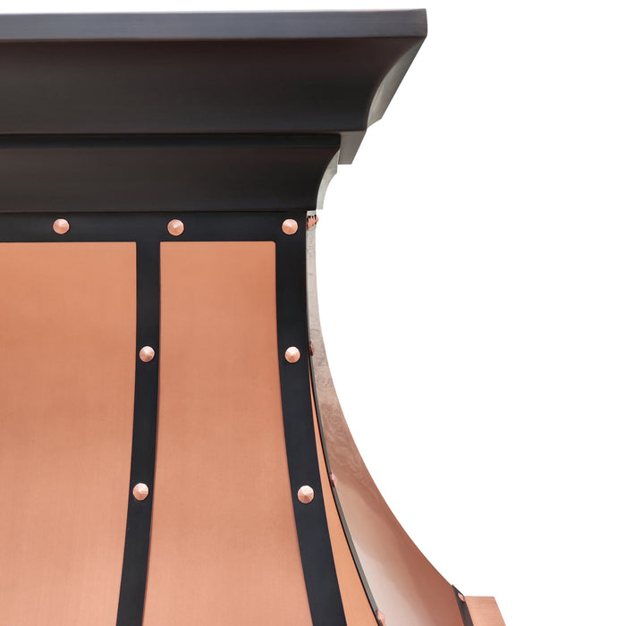 rangehoodmaster copper range hood with apron