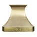rangehoodmaster custom brass range hood with apron