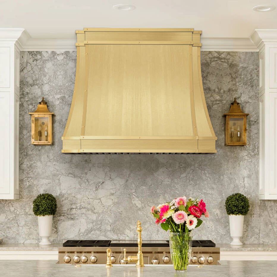 Brass Range Hood