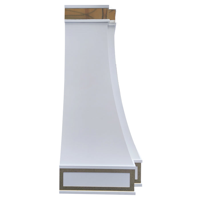 Rangehoodmaster white stainless steel range hood