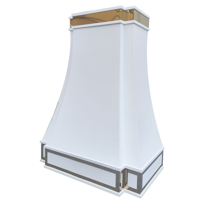 Rangehoodmaster white stainless steel range hood