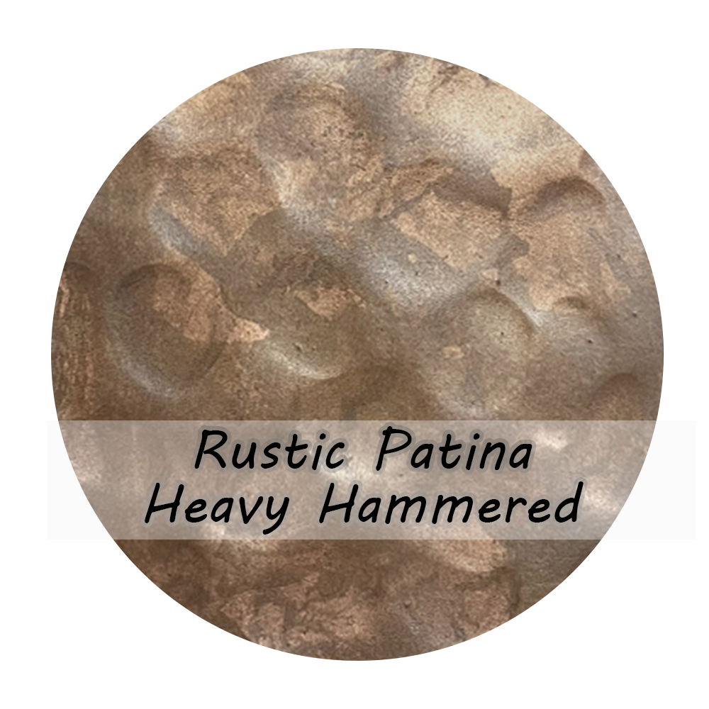 Rustic Copper Sample Copper Sample Rustic Patina Heavy Hammered Texture — Rangehoodmaster
