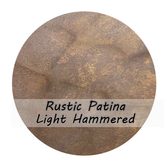 Rustic Copper Sample Copper Sample Rustic Patina Light Hammered Texture — Rangehoodmaster
