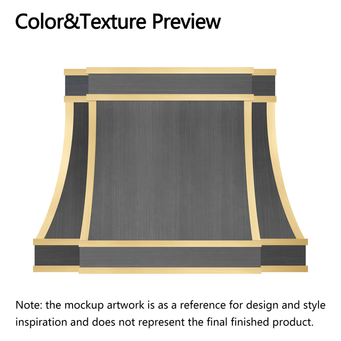 RHM Sweep White Custom Stainless Steel Range Hood for Jordana