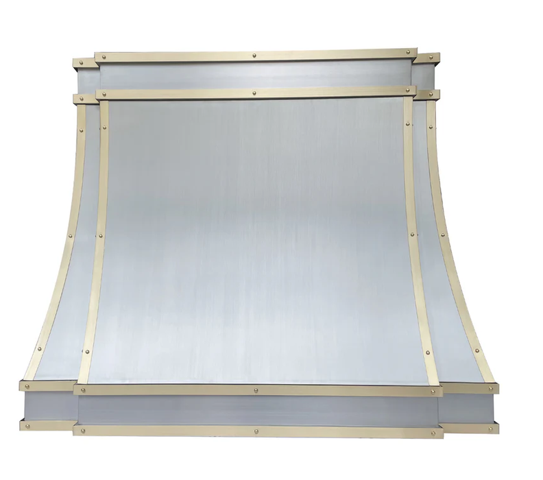 RHM Sweep White Custom Stainless Steel Range Hood for Jordana