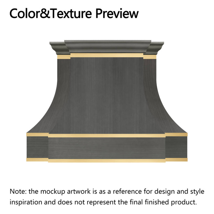 RHM Sweep White Custom Stainless Steel Range Hood for Jordana