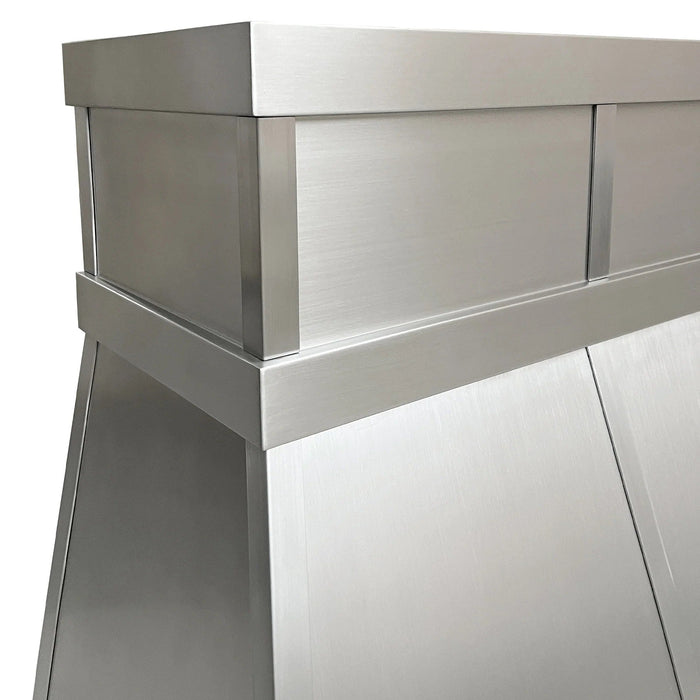 Stainless Steel Custom Kitchen Hood with Bands H34 for Christina