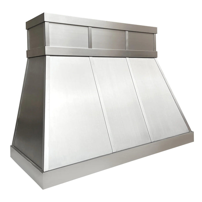 Stainless Steel Custom Kitchen Hood with Bands H34 for Christina