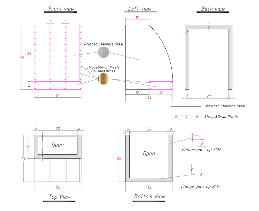 RHM Barrel Shaped Custom Stainless Steel Range Hood H9 for Hance