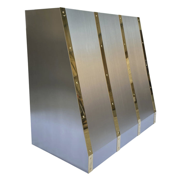 Rangehoodmaster custom brushed stainless steel exhaust hood 