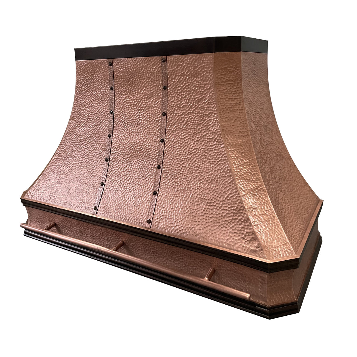 RHM Sweep Custom Copper Kitchen Hood with Darken Accents CT-VH03-3TR ...
