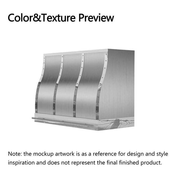 RHM Ogee Custom Metal Kitchen Hood H-5 for Joe