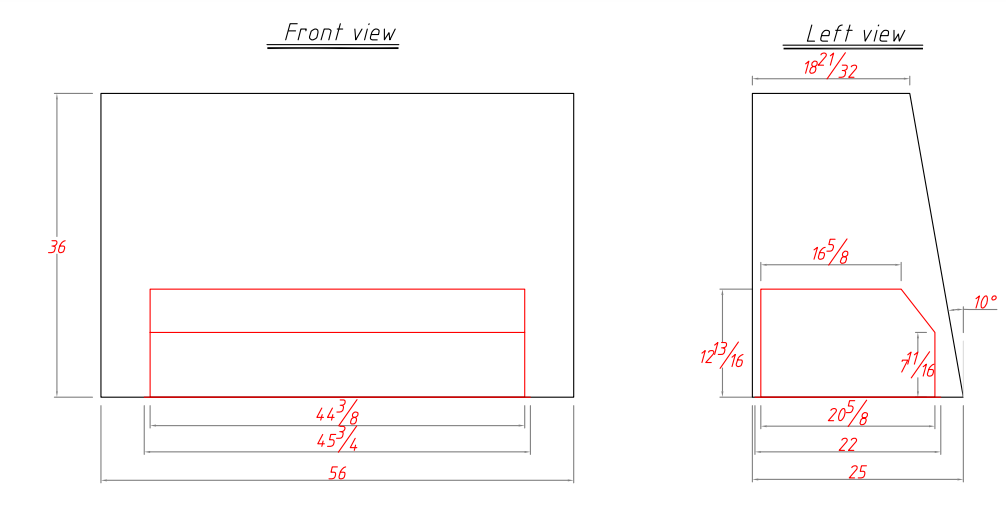 RHM Custom Stainless Steel Range Hood Angled Shape for Cheryl's Project
