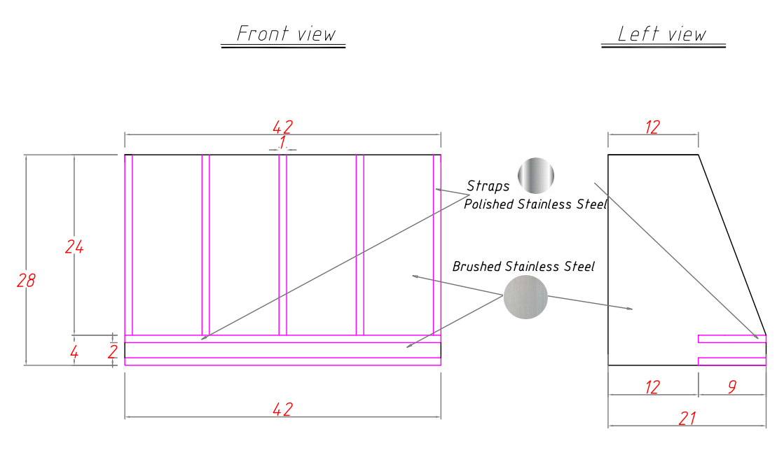 RHM Handcrafted Stainless Steel Custom Oven Hoods H11 for Mimi (Asovski)