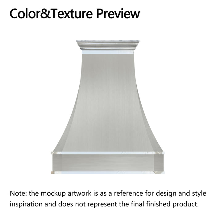 RHM Custom Brushed Stainless Steel Range Hood H3-3BTG for Deb