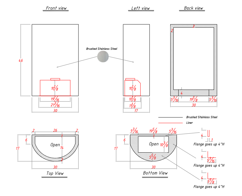 RHM Custom Stainless Steel Range Hood for Talli