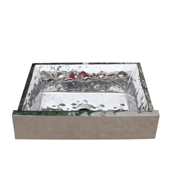 Water Ripple Shaped Hammered Stainless Steel Sink for Susan