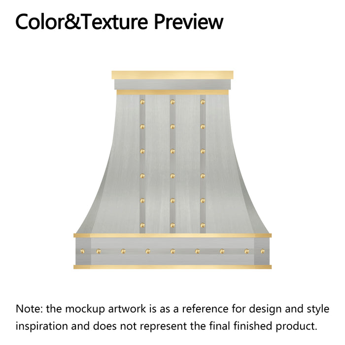 RHM Custom Stainless Steel Range Hood H3-H4V3 for Gurpreet