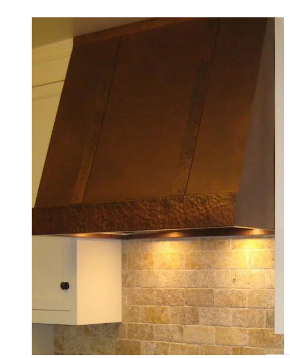 RHM Copper Under-Cabinet Kitchen Hood for Tina
