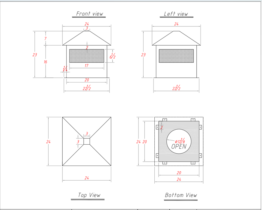 Custom Stainless Steel Chimney Cap