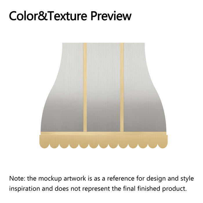 RHM Sweep Custom Metal Range Hood for Trish