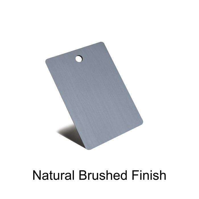 Brushed Zinc Finish Zinc Sample for Zinc Range Hood