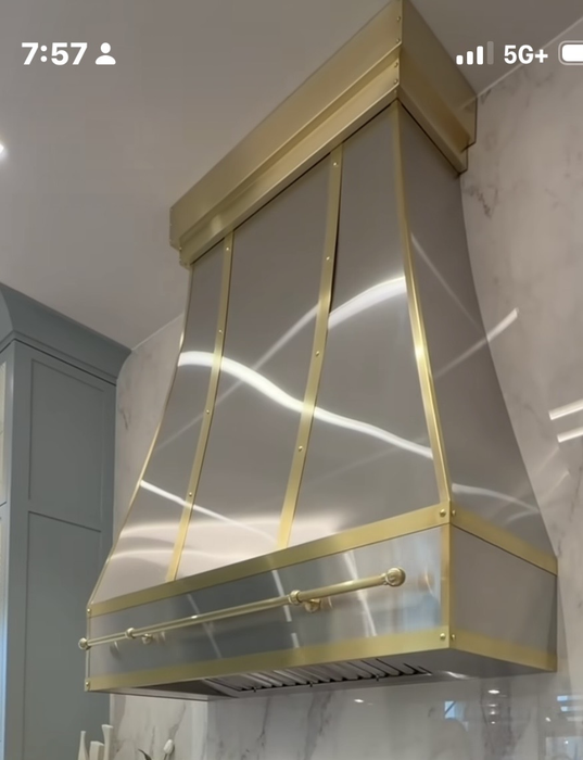 RHM Custom Stainless Steel Range Hood H7 for Prescilla