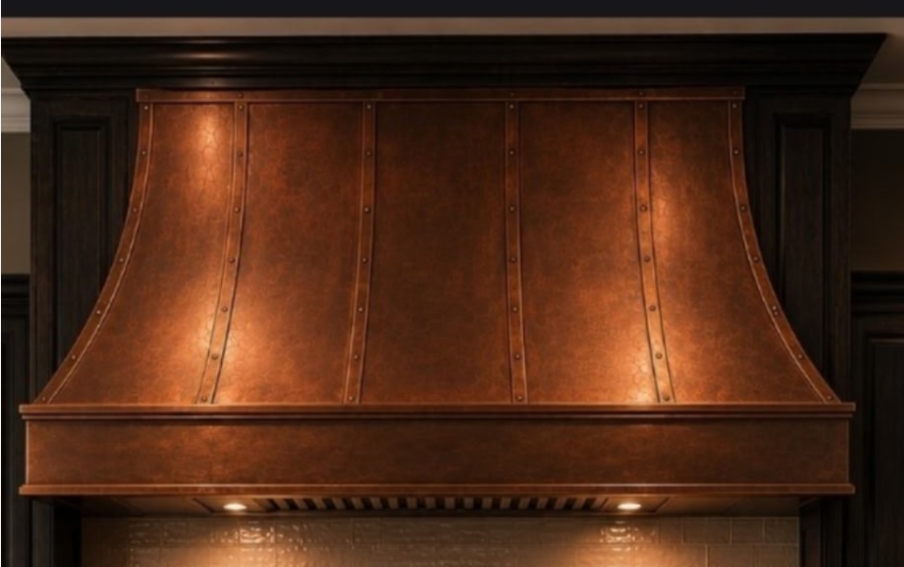 RHM Custom Copper Range Hood for Designandbuild's Project
