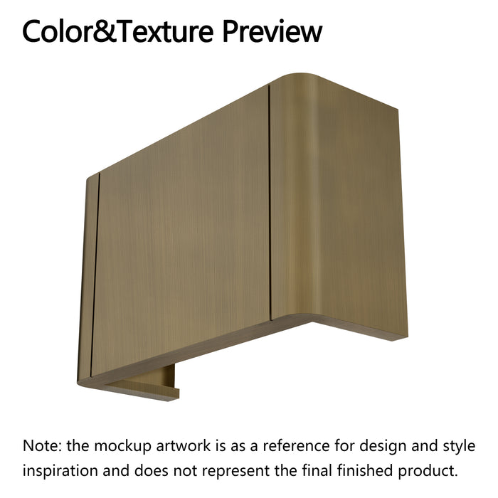 RHM Box Shaped Custom Brass Range Hood for Arely's Project