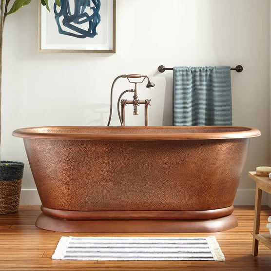 RHM Custom Hammered Copper Bathtub for Ken