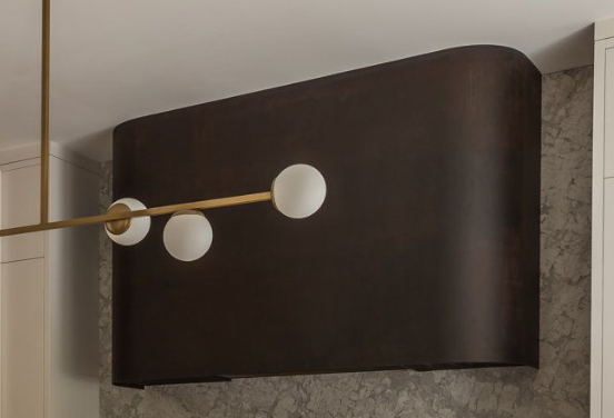 RHM Custom Copper Range Hood for Chandra