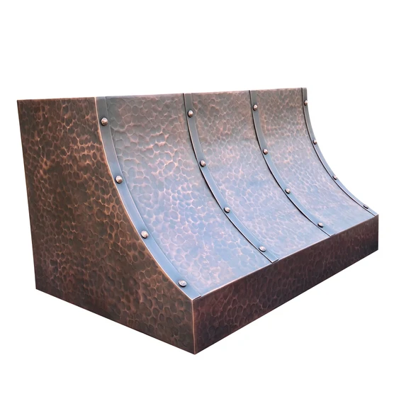 RHM Modern Custom Copper Kitchen Hood Box Shape for Doris