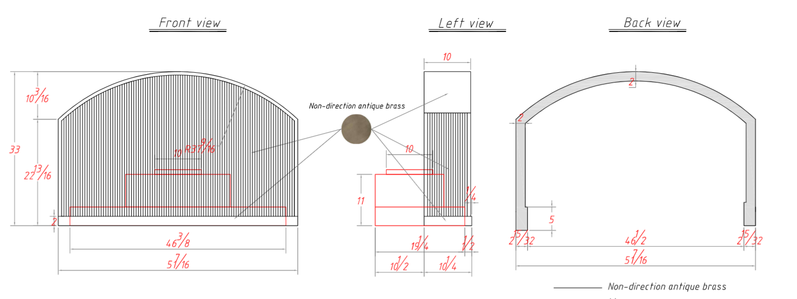 RHM Luxury Box Custom Range Hood with Ribs H5-LF-R02 for Sue