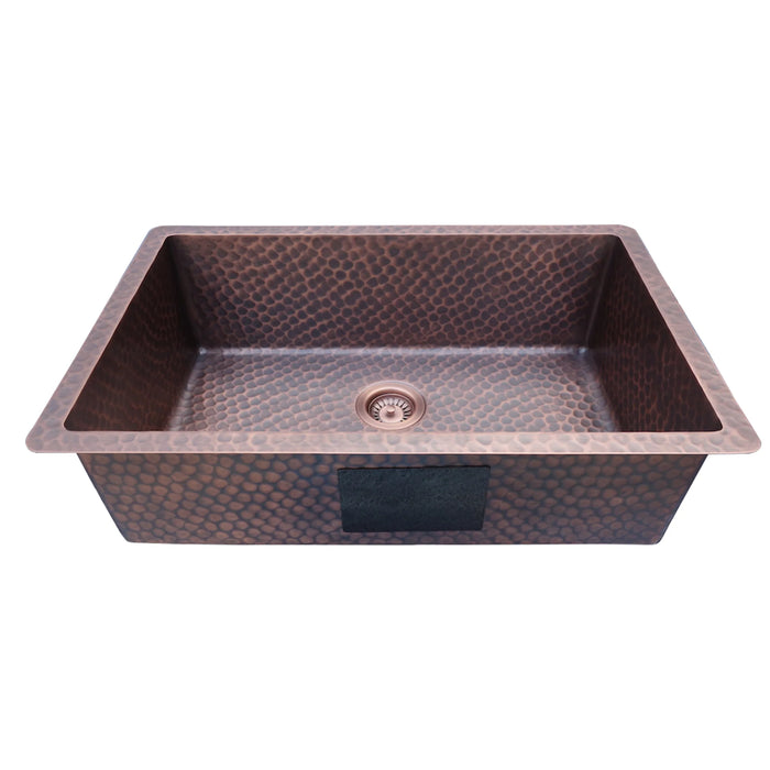 Custom Copper Undermounted Kitchen Sinks Single Bowl for Mike