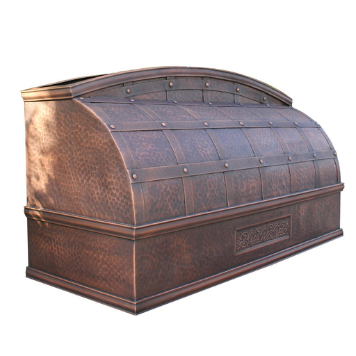 Barrel Shaped Copper Custom Range Hoods 