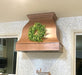 s-curved copper range hood